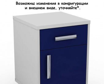 Медицинский Тумба прикроватная 106-004-9(П) Zerts Acrylat на цоколе | Корус-мед | korus-med.ru