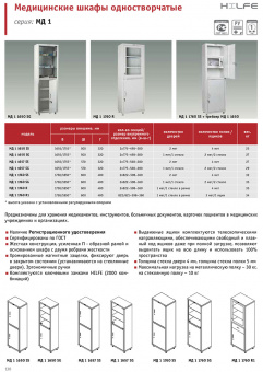 Медицинский Шкаф Hilfe МД 1 1657/SG | Корус-мед | korus-med.ru