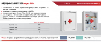 Медицинская Аптечка Hilfe AMD-39 | Корус-Мед | korus-med.ru