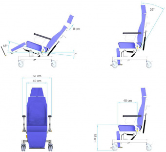 Медицинский Кресло Lojer 6700 | Корус-мед | korus-med.ru