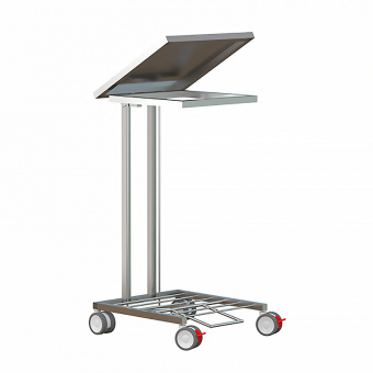 Медицинский Тележка ДМ-6-014-02 с крышкой | Корус-мед | korus-med.ru